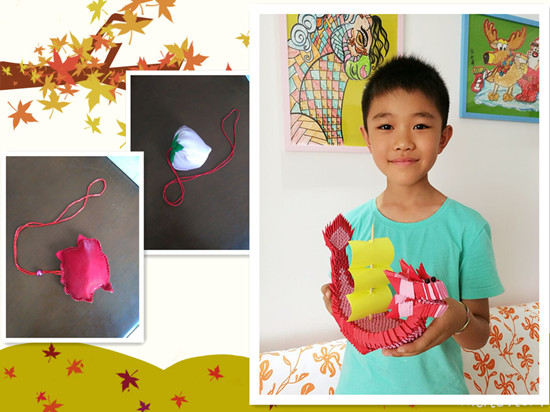 親手制作的香囊、龍舟