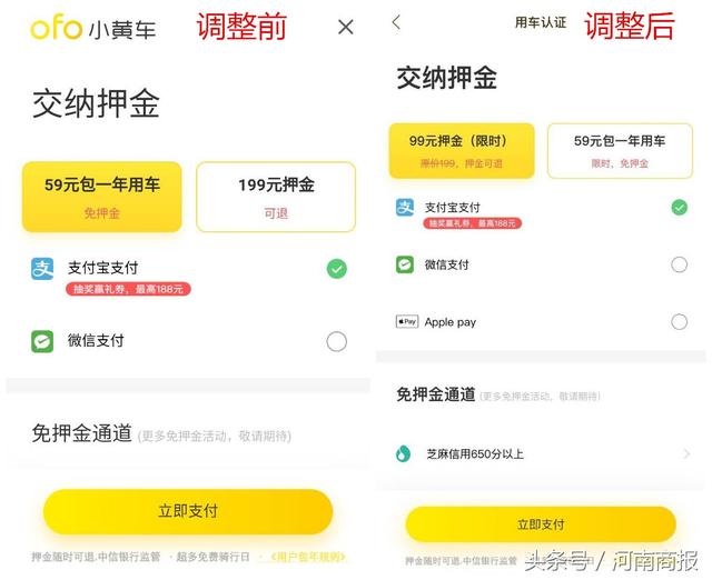 小黃車交押金被套路？現(xiàn)已調(diào)整選項防誤充