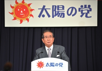 13日，日本東京，石原慎太郎召開新聞發(fā)布會，正式宣布新黨成立。圖/東方IC