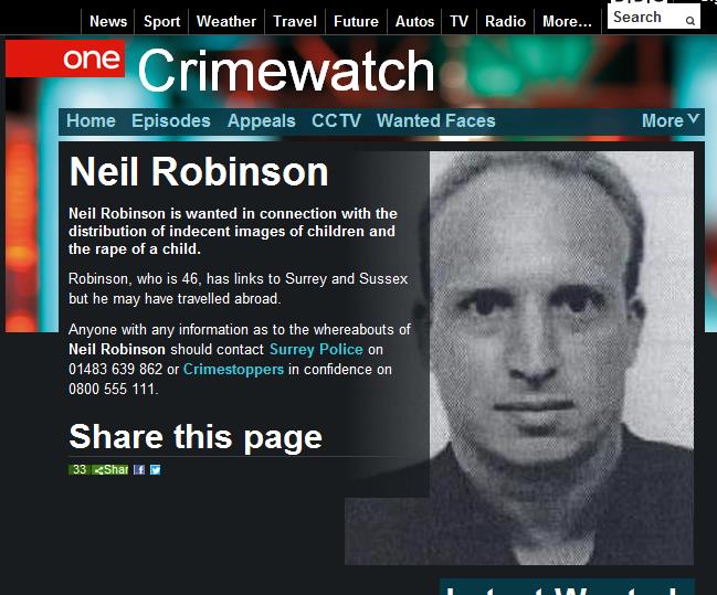 據(jù)英國廣播公司（BBC）網(wǎng)站消息，英國警方正在通緝一名涉嫌傳播淫穢兒童照片和性侵兒童的逃犯，有跡象顯示，他有可能潛伏在中國北京的國際學校當老師。