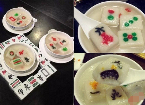 來碗清一色！火鍋店推出創(chuàng)意麻將湯圓