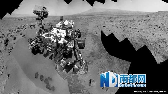 “好奇”號探測器在火星上發(fā)現(xiàn)水。