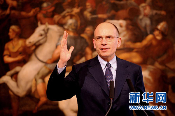  2月13日，意大利政府總理恩里科·萊塔宣布辭職。