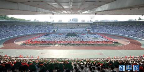 朝鮮民眾舉行活動(dòng)慶祝青年節(jié) 朝鮮民眾舉行活動(dòng)慶祝青年節(jié)