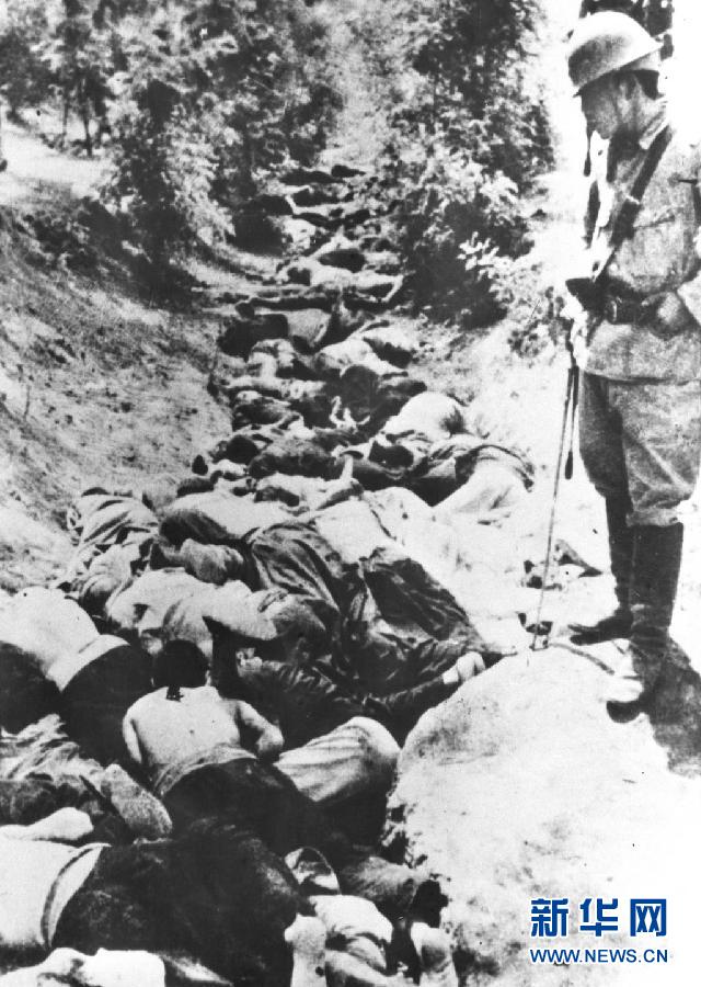 這是在南京大屠殺中被日軍殺害的中國同胞。