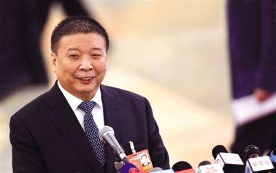 國(guó)土資源部部長(zhǎng)姜大明。新華社記者