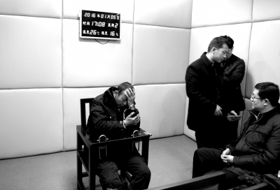 1月5日，犯罪嫌疑人馬永平在接受審訊。