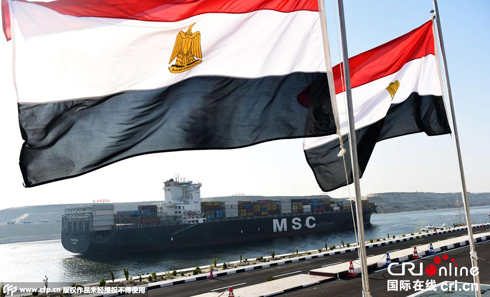 埃及伊斯梅利亞，埃及為新蘇伊士運河的開通舉行盛大的慶祝儀式。 圖片來源:CFP