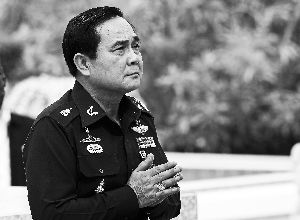 8月21日，巴育在泰國春武里府出席軍方活動(dòng)。 新華社發(fā)