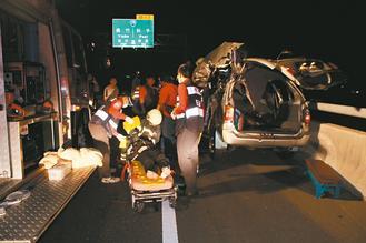 嘉義縣八十二號快速道路發(fā)生死亡車禍，造成二死一重傷慘劇。