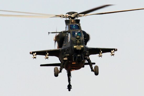 資料圖：解放軍武直-10攻擊直升機(jī)。