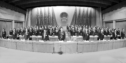 　1月20日下午，省十二屆人大三次會議閉幕　河南日報(bào)記者 郭宇/攝